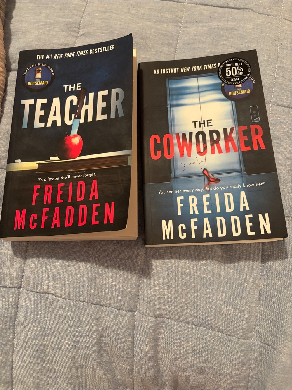 Freida McFadden The Coworker & The Teacher Thriller Paperbacks
